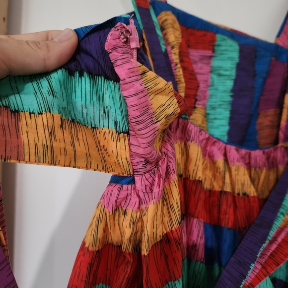 Farm Rio colorful stripes dress - Picture 6 of 7